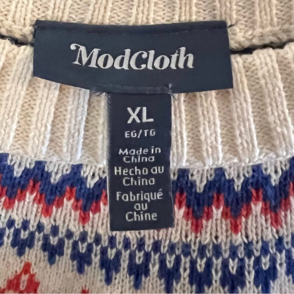 ModCloth Fair Isle ‘Rawr Ambition’ sweater NWT - Picture 3 of 3
